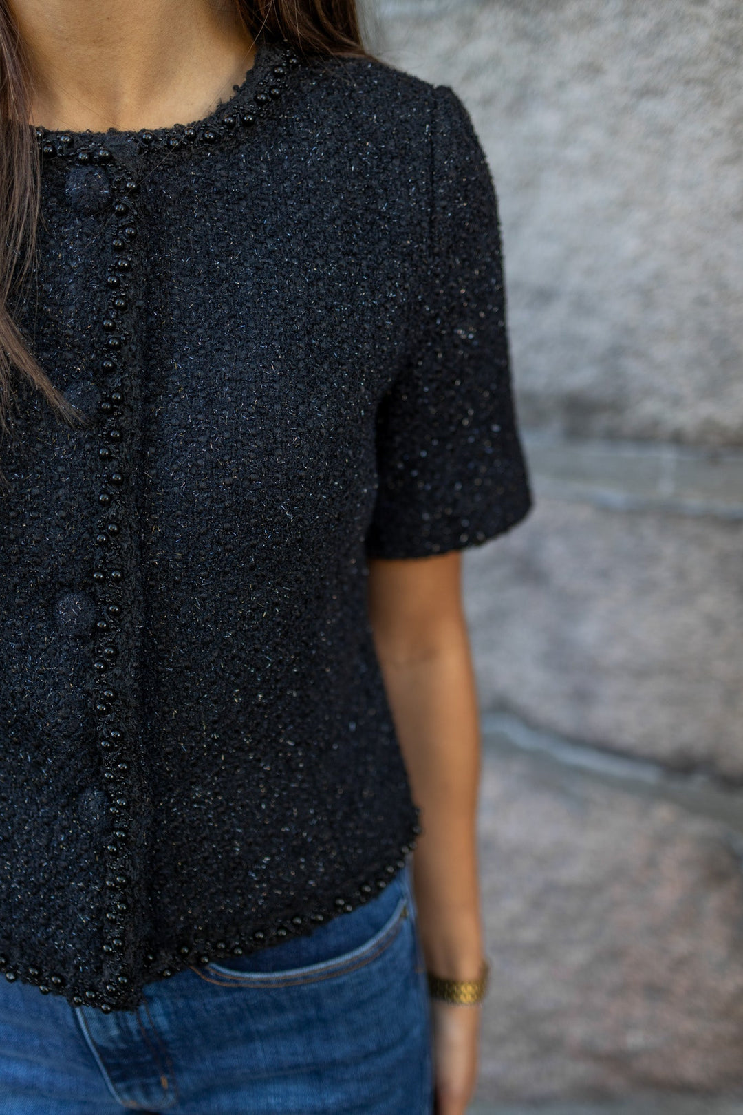 Abeline Top Black | Skjorter og bluser | Smuk