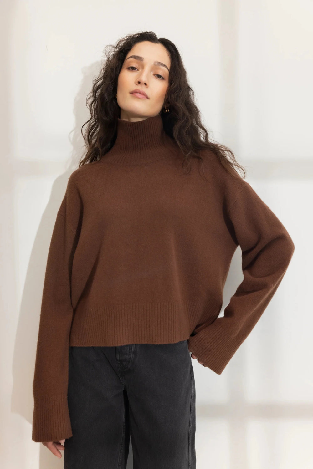 Abigail Knit Cognac | Genser | Smuk