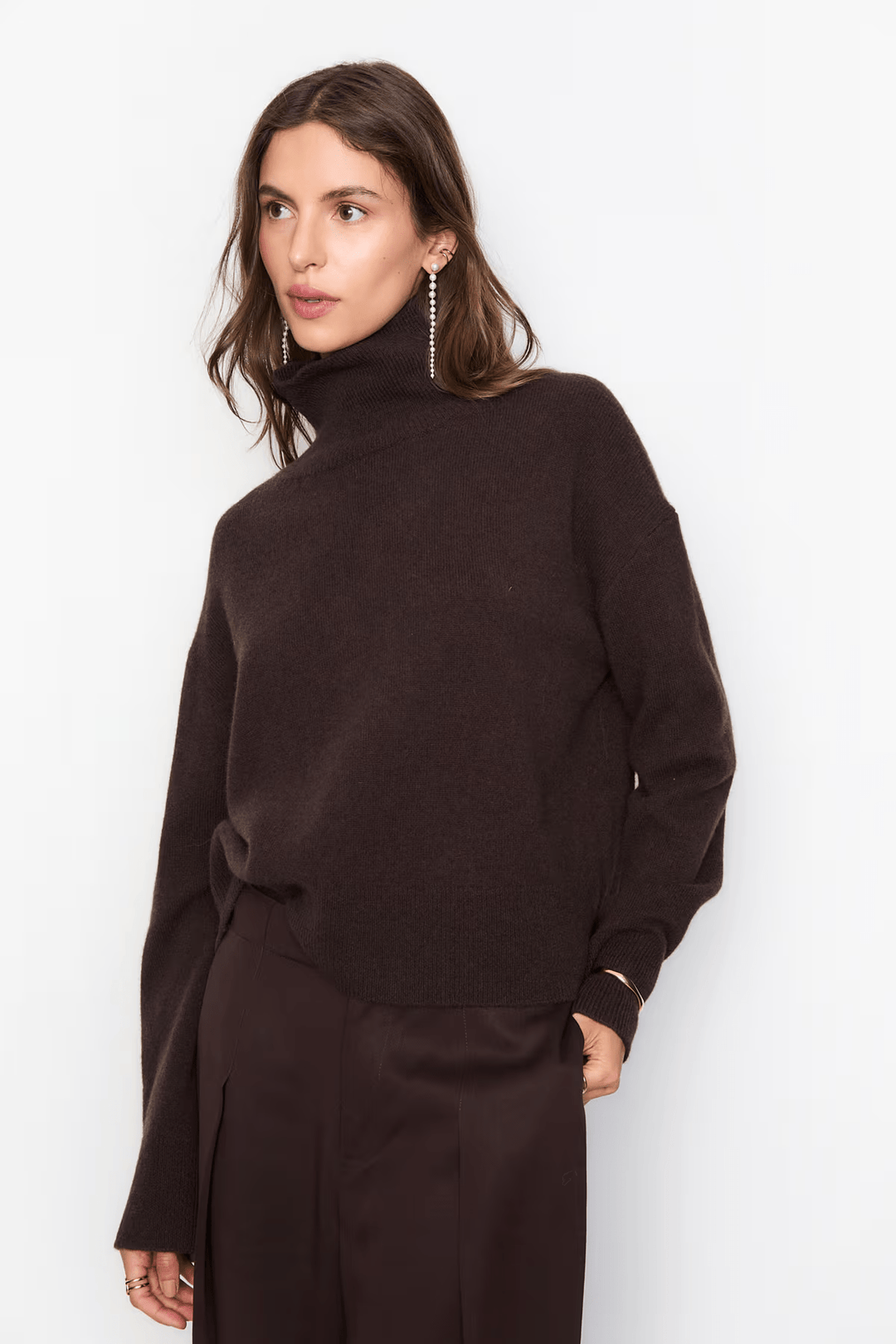 Abigail Knit Dark Brown | Genser | Smuk - Dameklær på nett