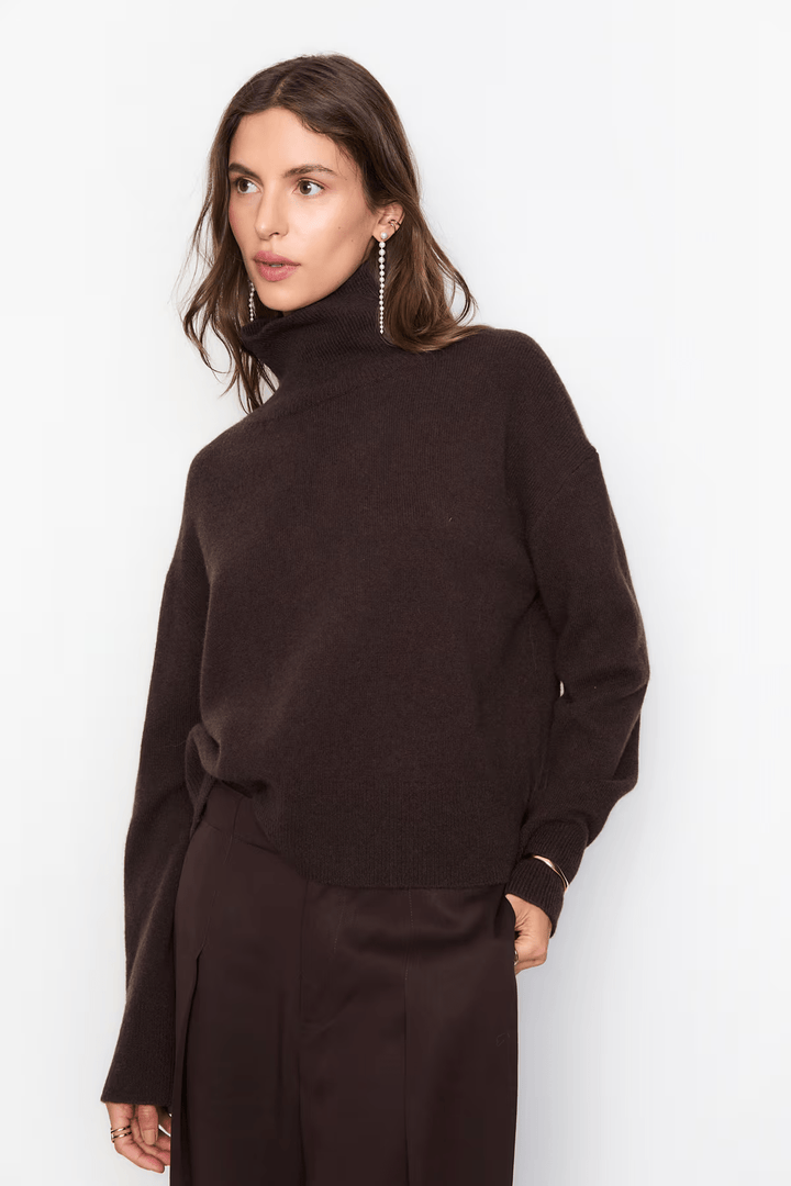 Abigail Knit Dark Brown | Genser | Smuk - Dameklær på nett