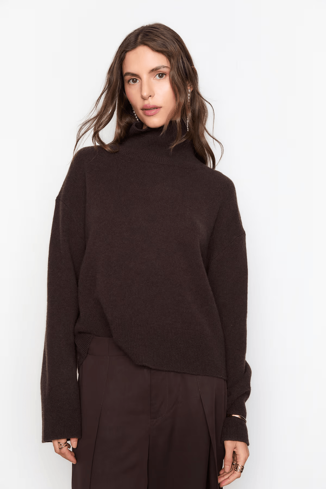 Abigail Knit Dark Brown | Genser | Smuk - Dameklær på nett