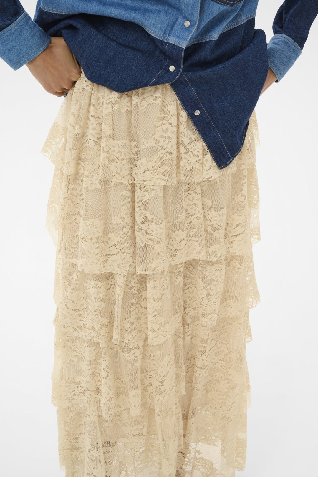 Abiha Skirt Oatmeal | Skjørt | Smuk