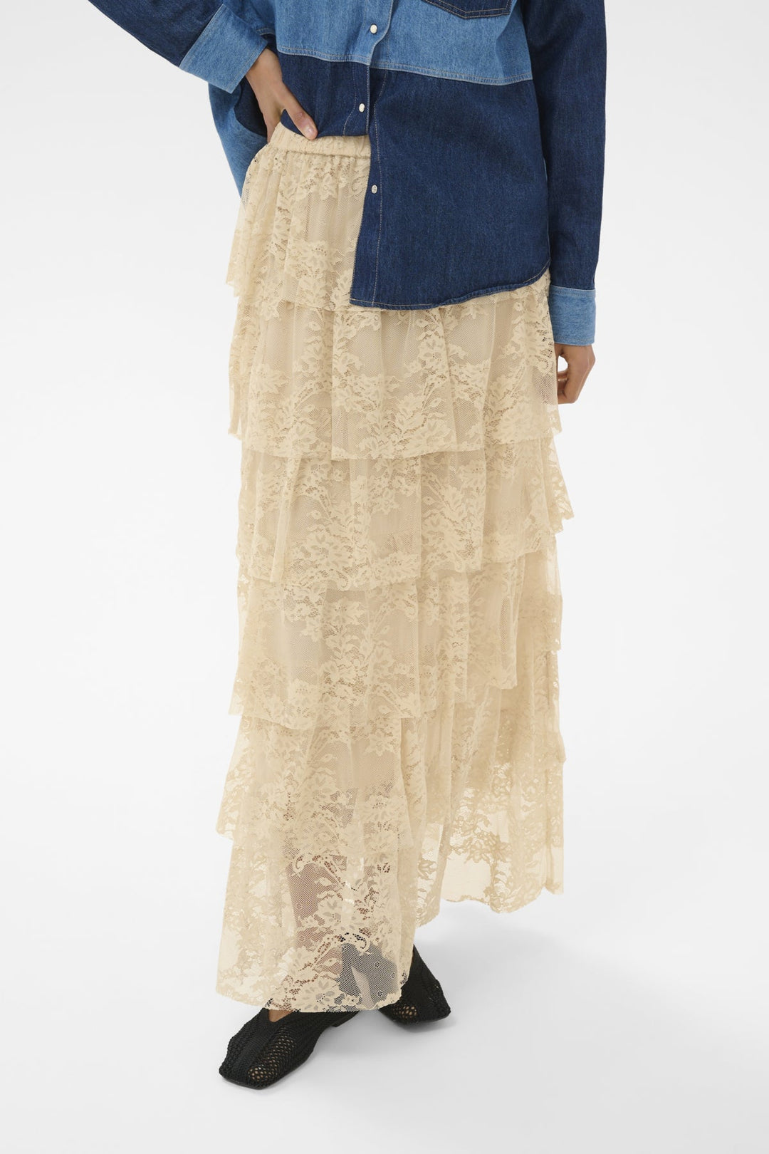 Abiha Skirt Oatmeal | Skjørt | Smuk