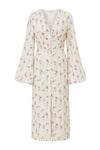 Ada Long Dress Off White Vintage Rose