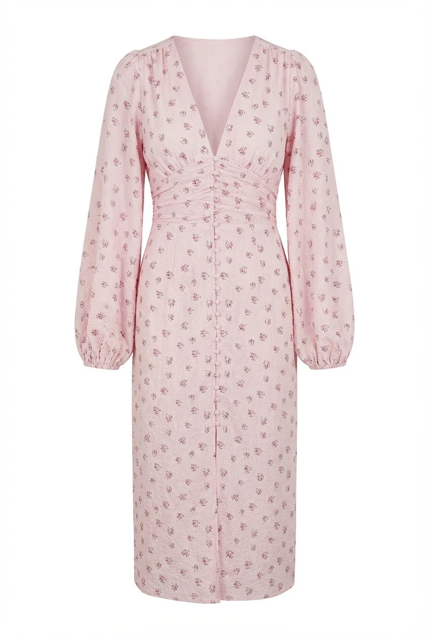 Ada Long Dress Pink | Kjoler | Smuk