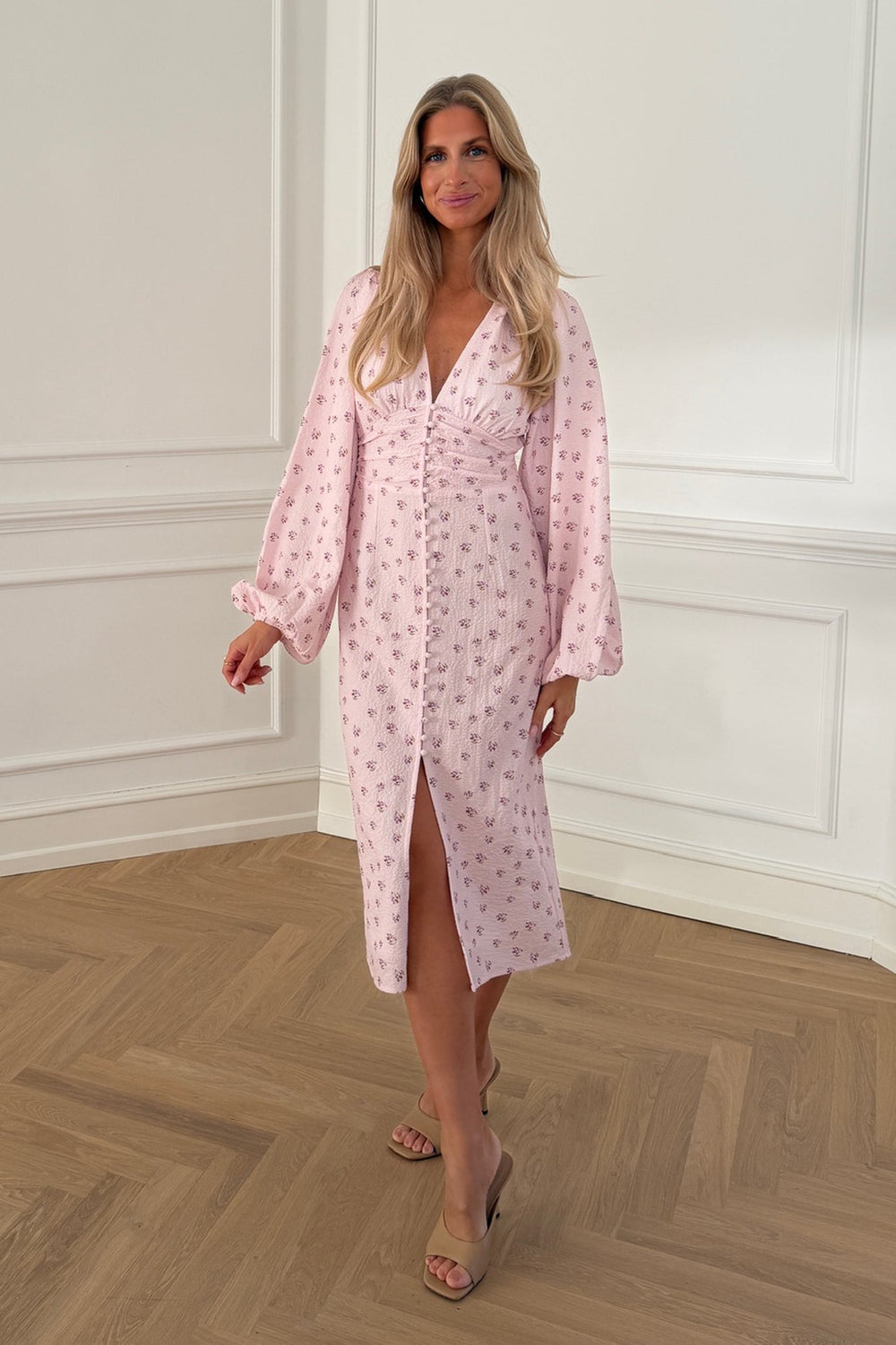 Ada Long Dress Pink | Kjoler | Smuk