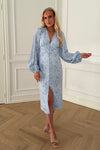 Ada Long Dress Soft Blue Blossom