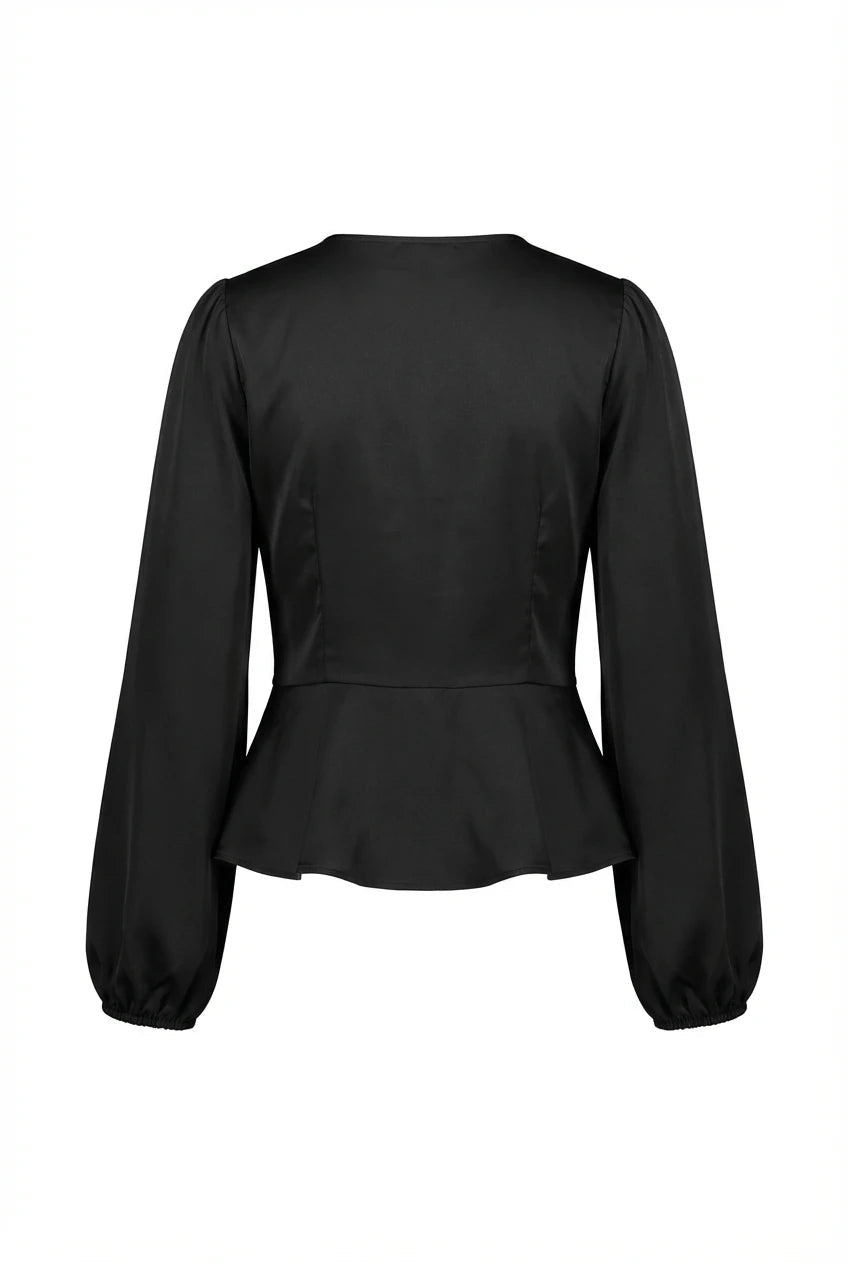 Addy Shirt Black | Skjorter og bluser | Smuk