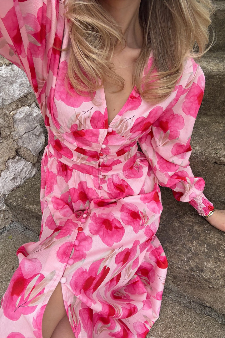 Adel Long Dress Pink Rose Blush | Kjoler | Smuk - Dameklær på nett