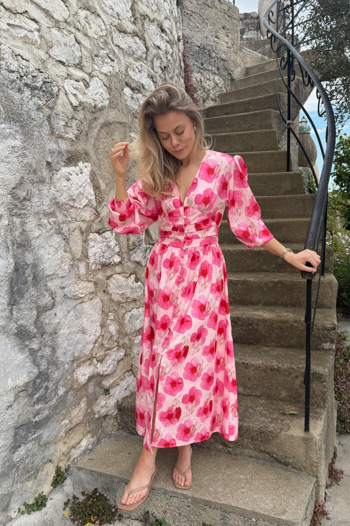 Adel Long Dress Pink Rose Blush | Kjoler | Smuk - Dameklær på nett