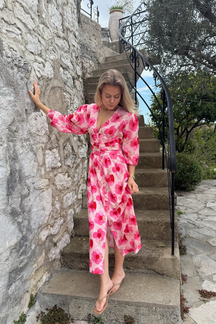 Adel Long Dress Pink Rose Blush | Kjoler | Smuk - Dameklær på nett