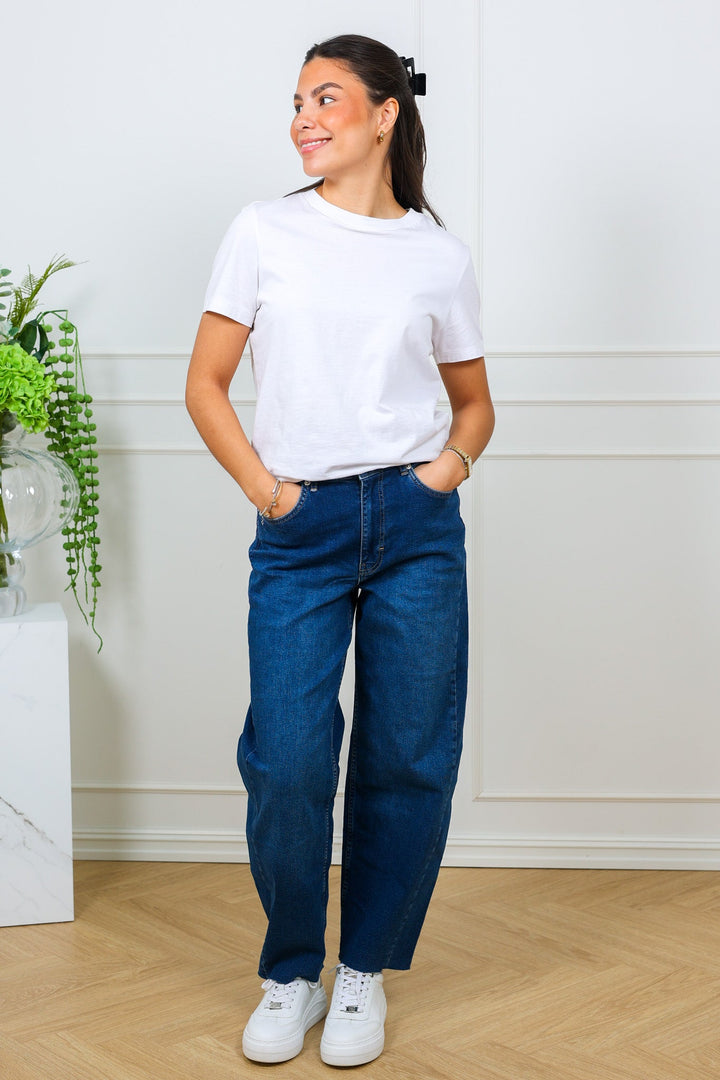 Adelena Jeans Medium Dark Blue Denim | Bukser | Smuk