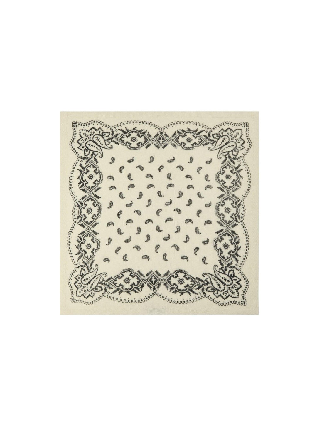 Adelina Paisley Knit Scarf Off White | Accessories | Smuk