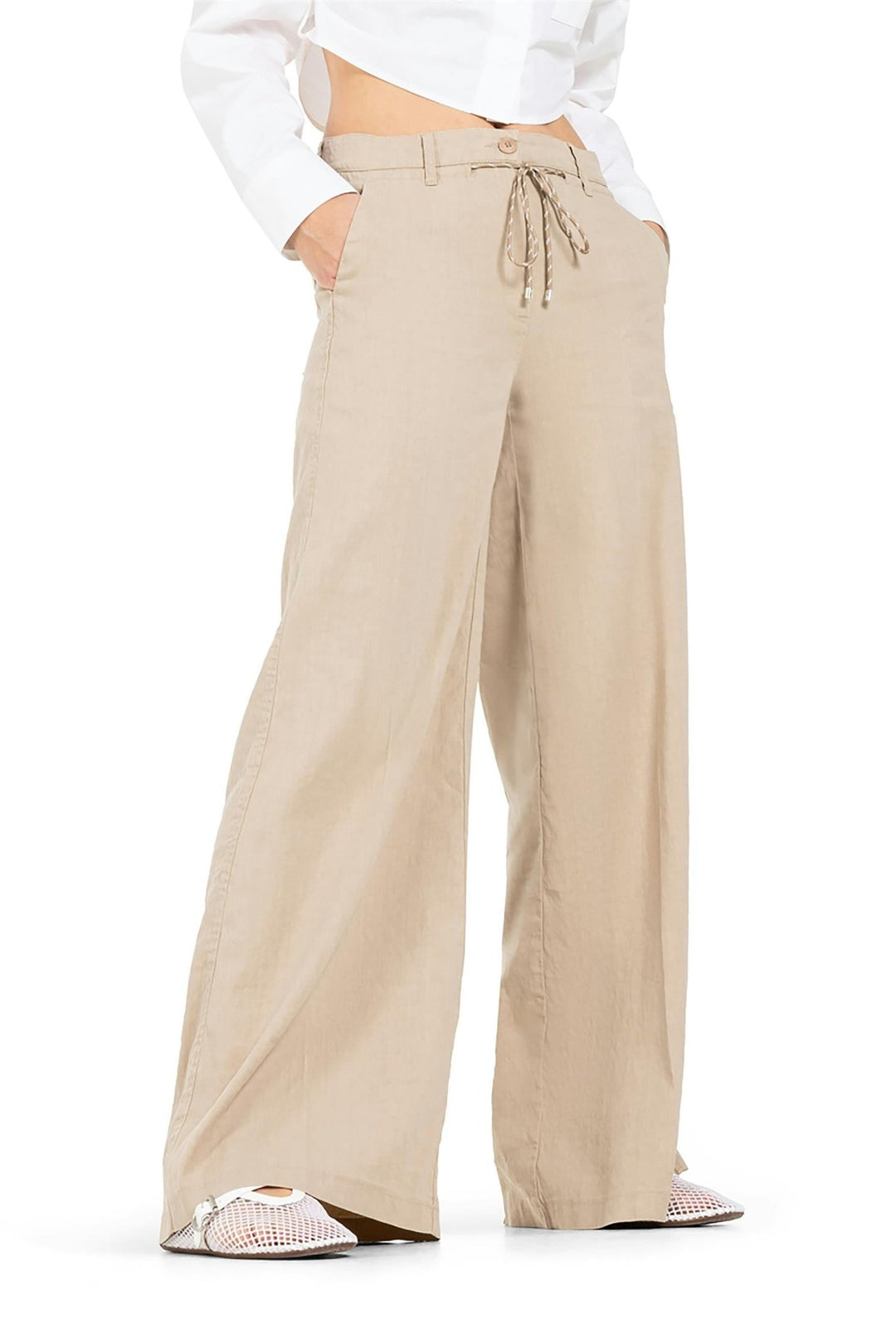 Adrienne Linen Pants Sandstorm | Bukser | Smuk