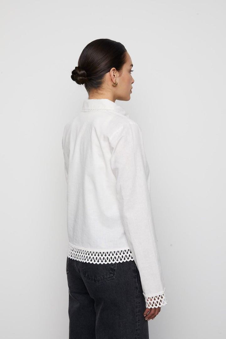 Agathia Shirt White | Skjorter og bluser | Smuk - Dameklær på nett