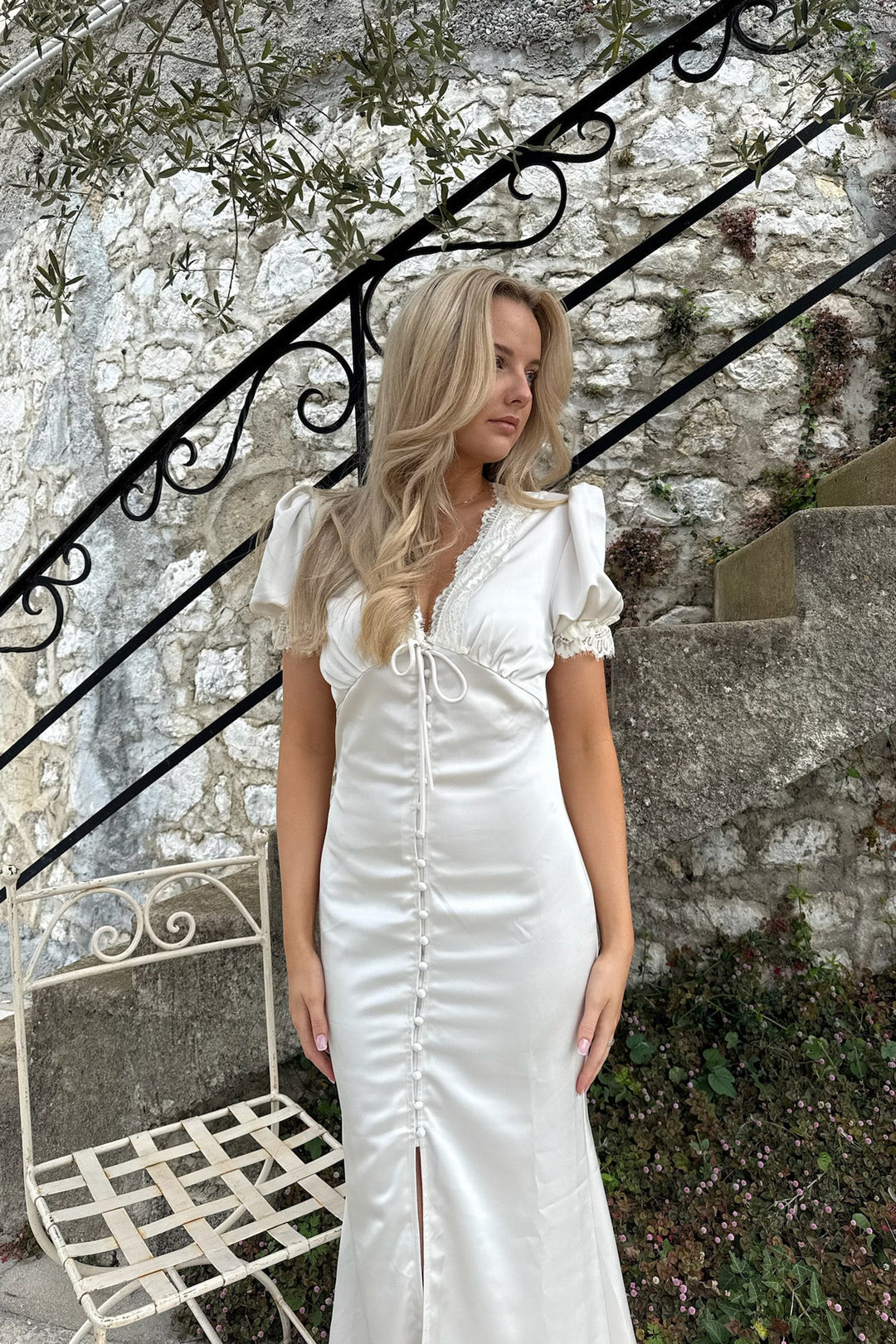 Agnete Long Dress Off White | Kjoler | Smuk - Dameklær på nett