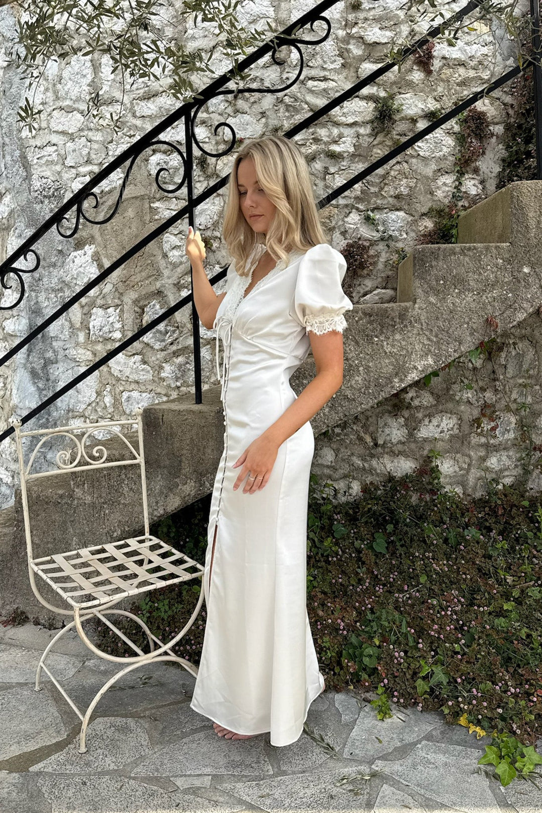Agnete Long Dress Off White | Kjoler | Smuk - Dameklær på nett