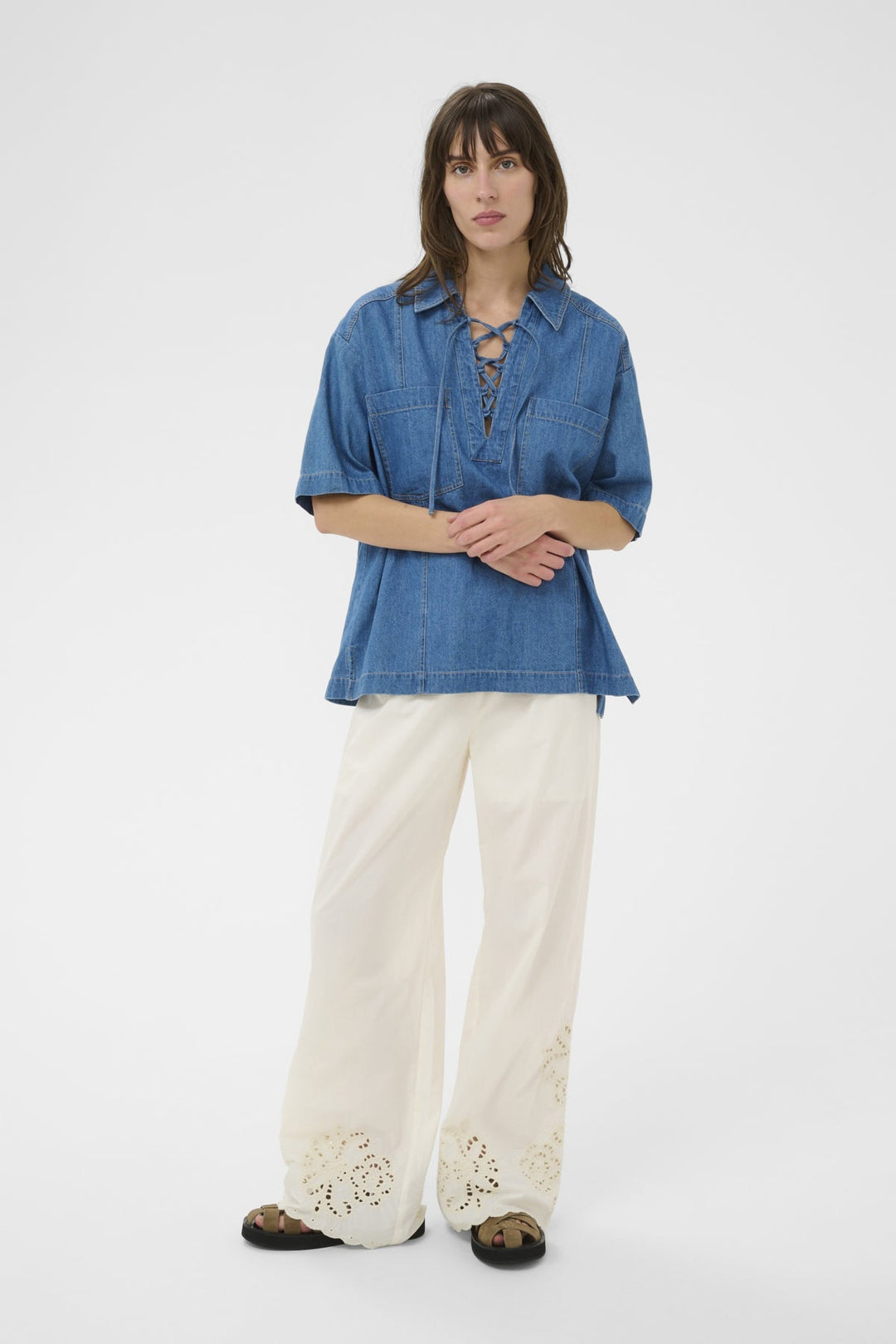 Agnethe Pants Whisper White | Bukser | Smuk