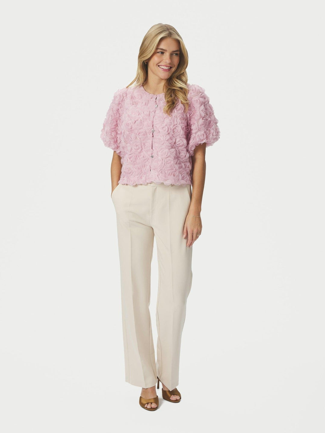 Aisa Flower Blouse Rose | Skjorter og bluser | Smuk