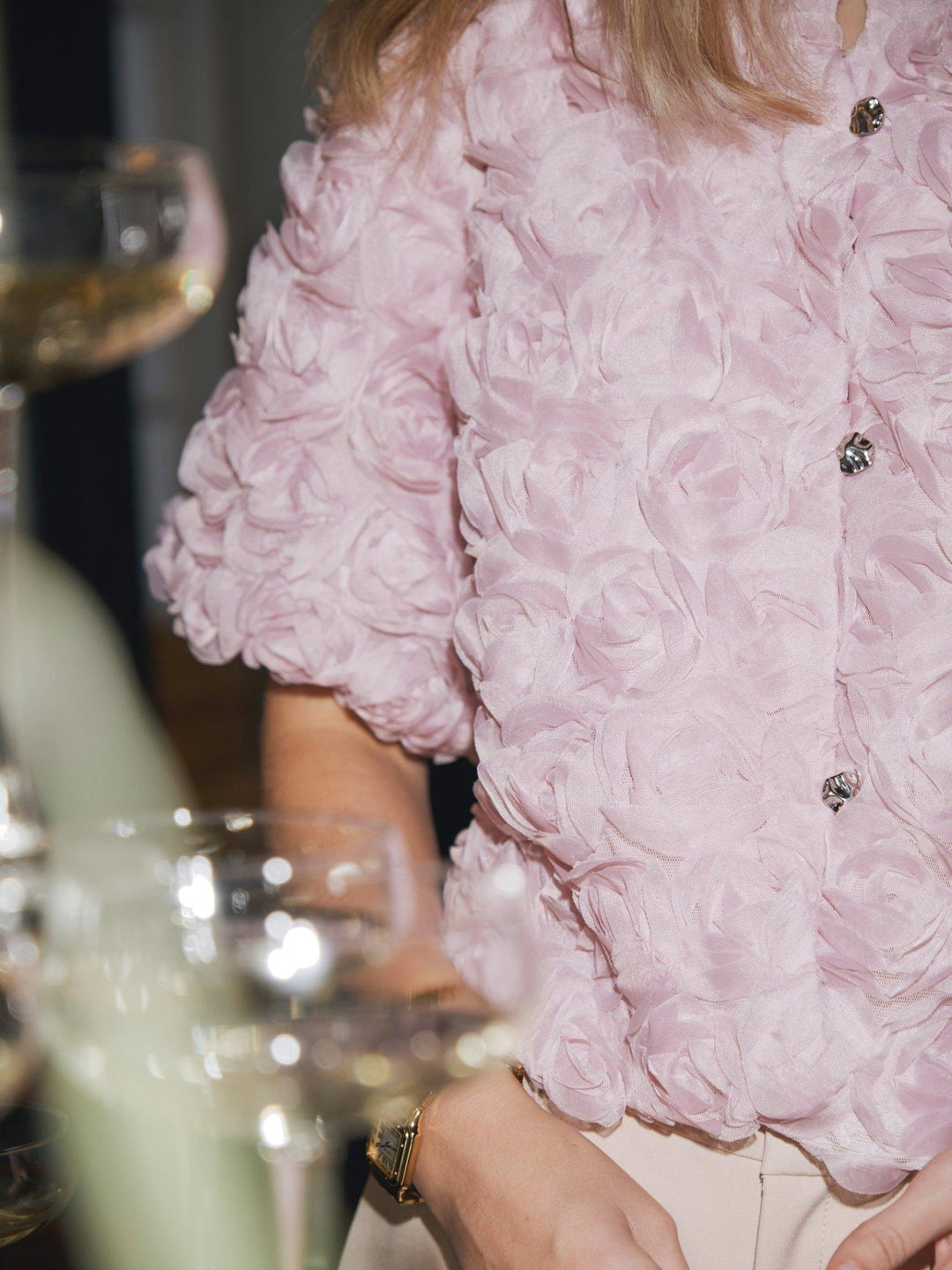 Aisa Flower Blouse Rose | Skjorter og bluser | Smuk