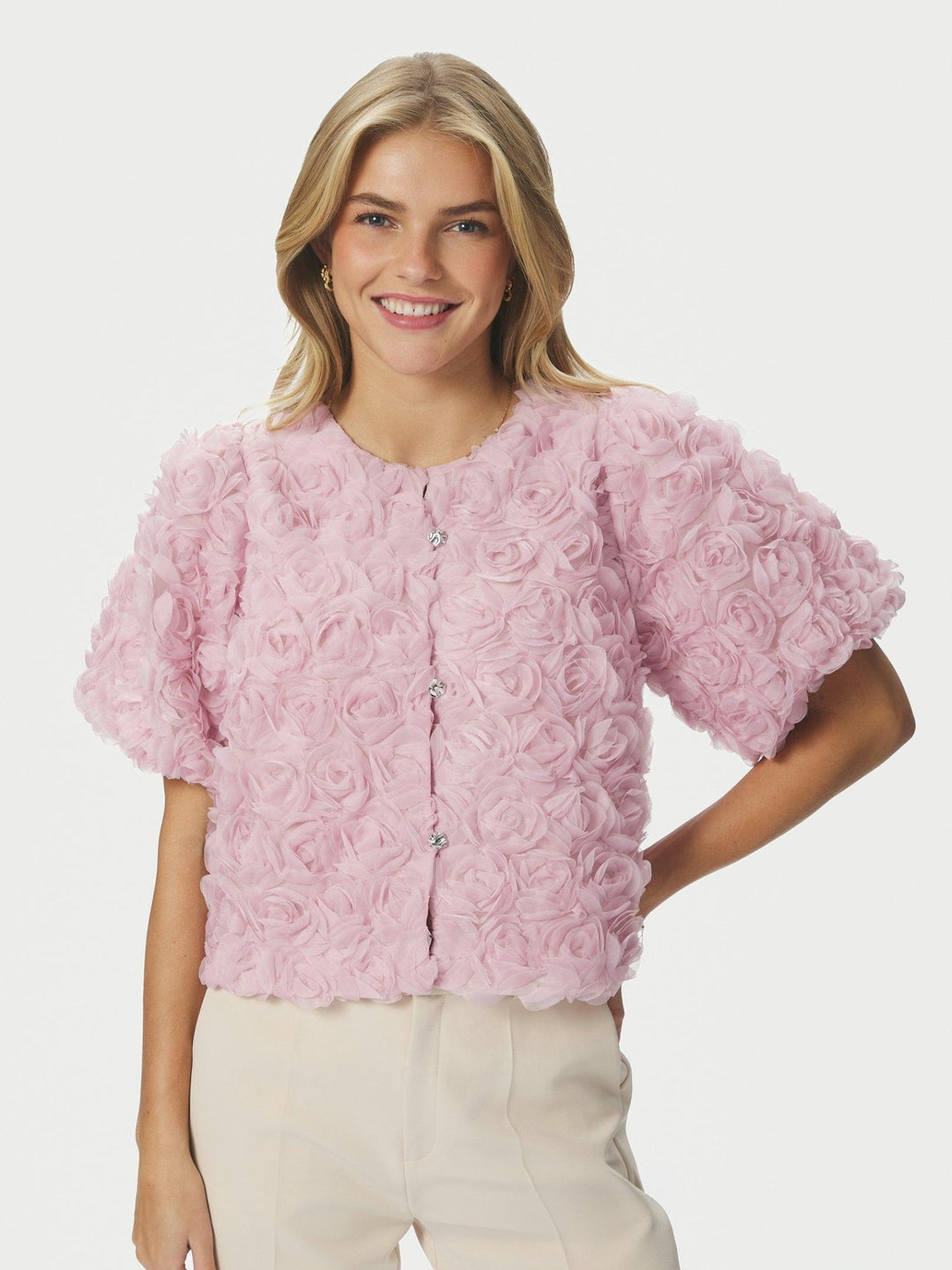 Aisa Flower Blouse Rose | Skjorter og bluser | Smuk