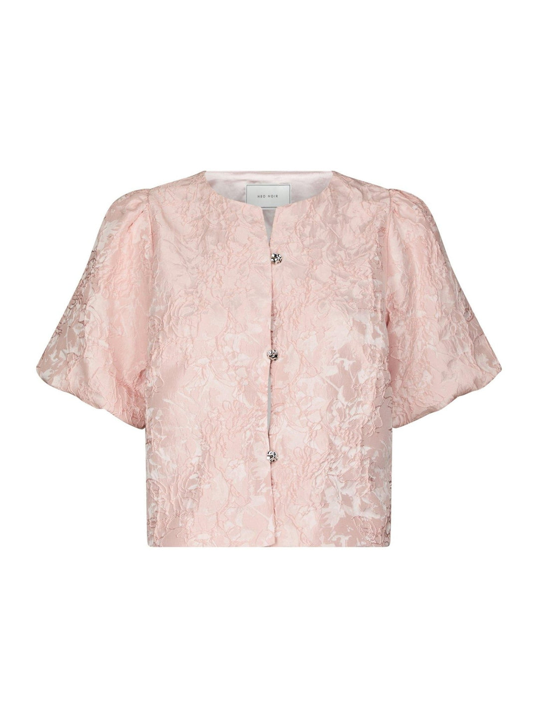 Aisa Soft Brocade Blouse Light Pink | Skjorter og bluser | Smuk