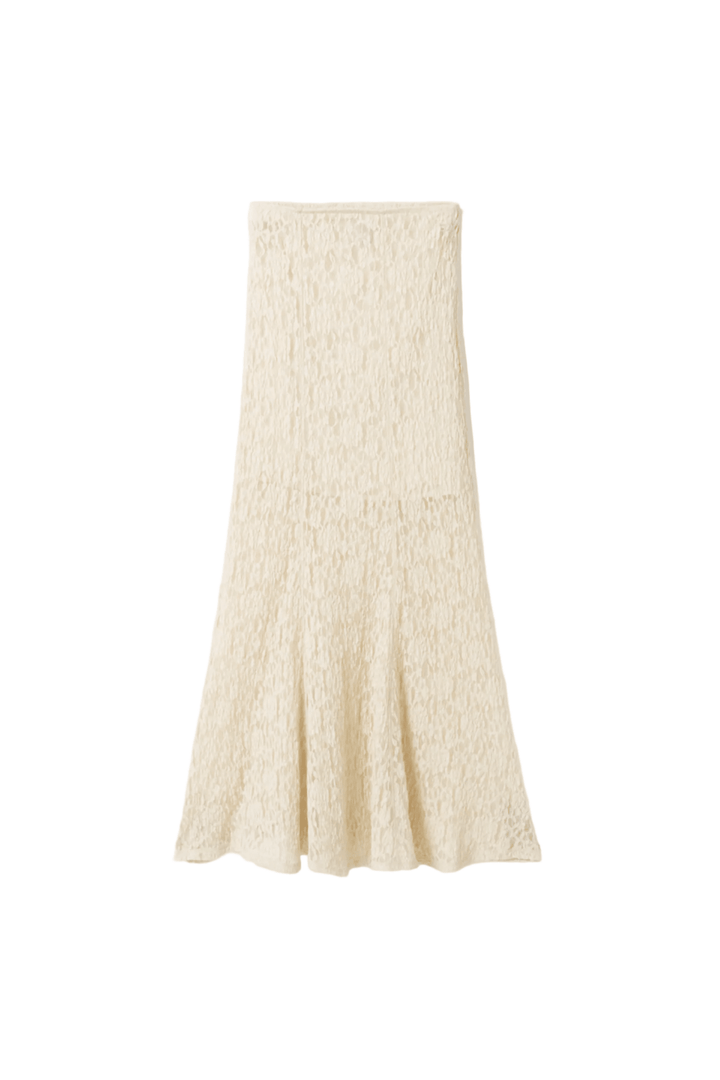 Akasha Lace Skirt Ivory | Skjørt | Smuk