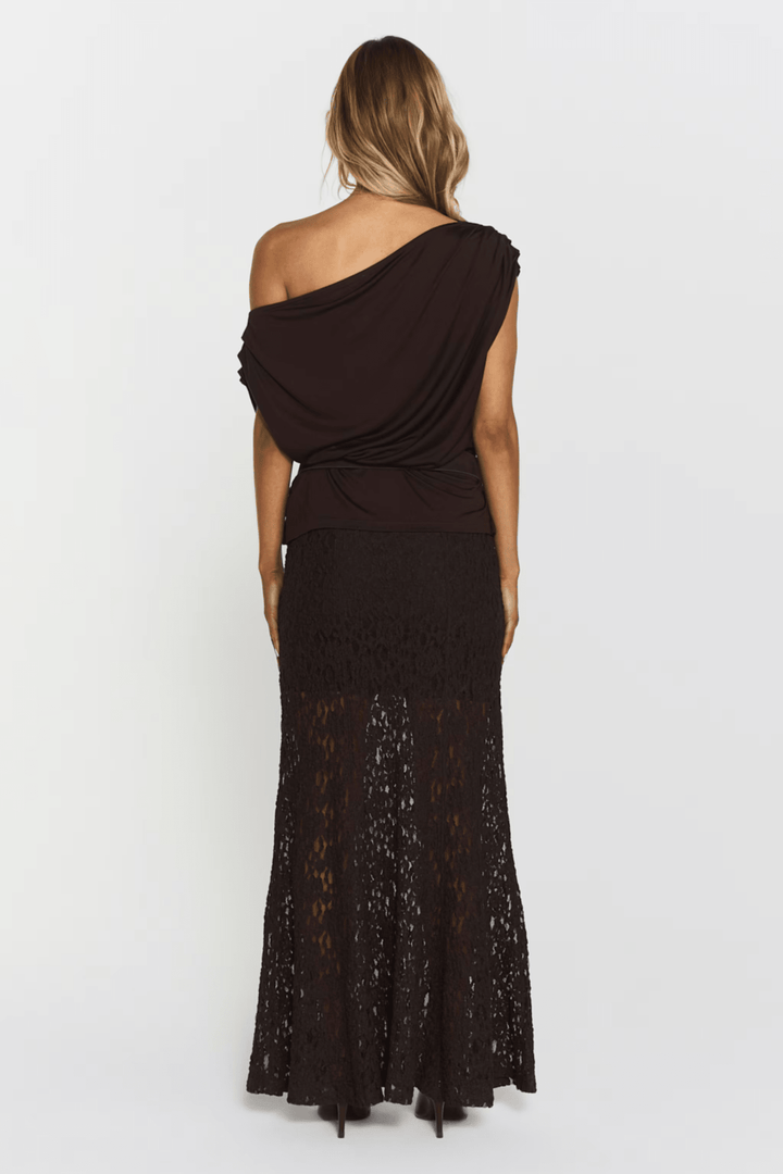 Akasha Lace Skirt Mocha Brown | Skjørt | Smuk