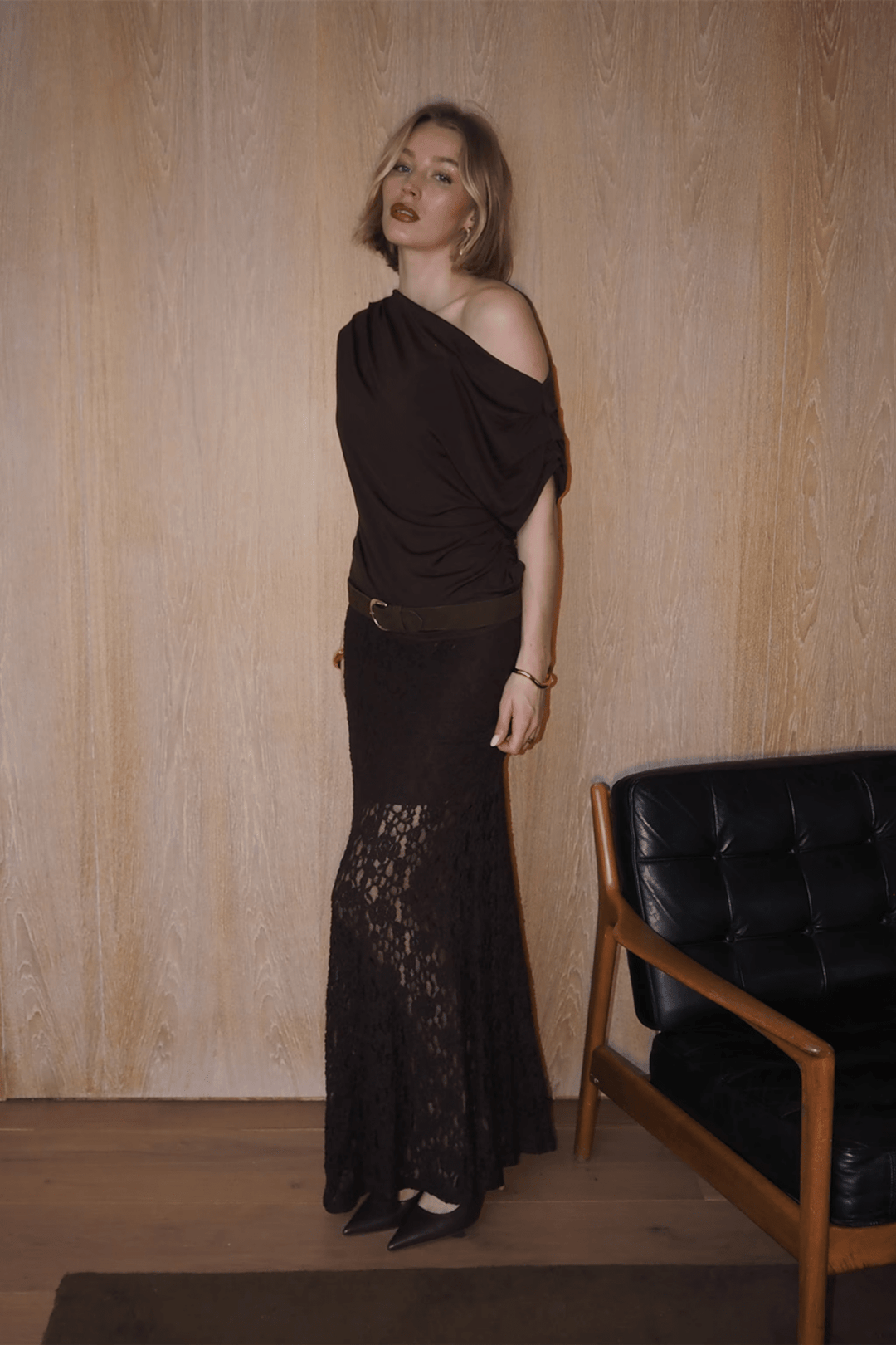 Akasha Lace Skirt Mocha Brown | Skjørt | Smuk