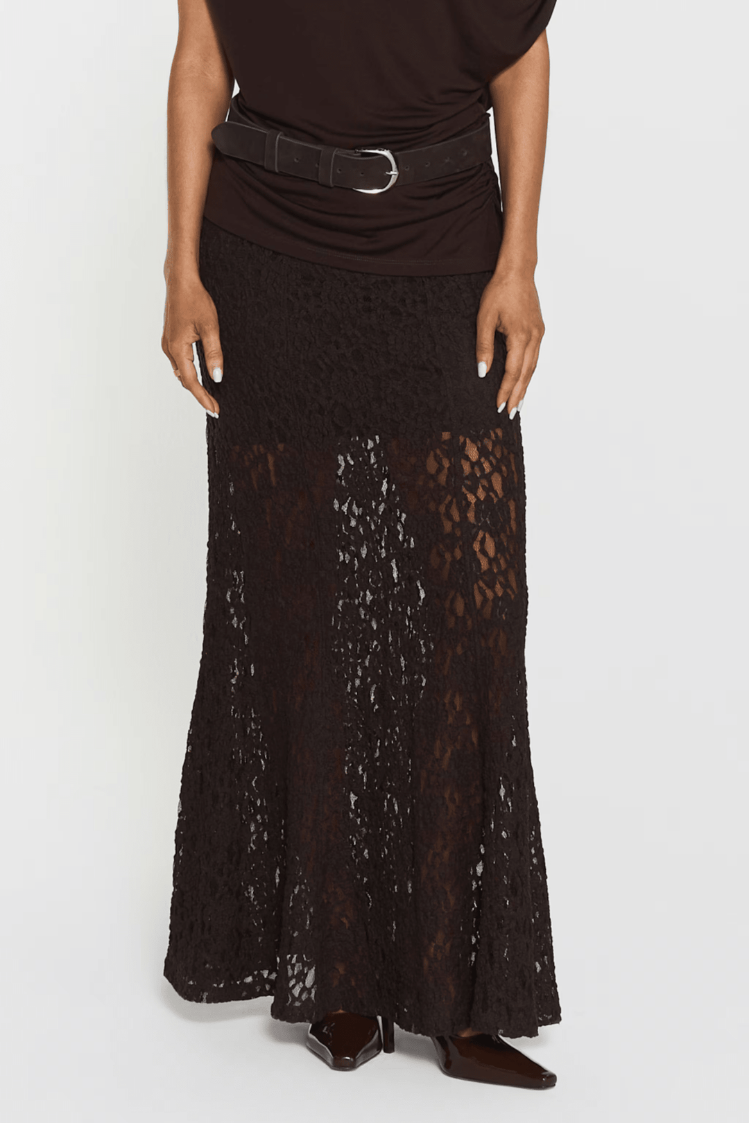 Akasha Lace Skirt Mocha Brown | Skjørt | Smuk