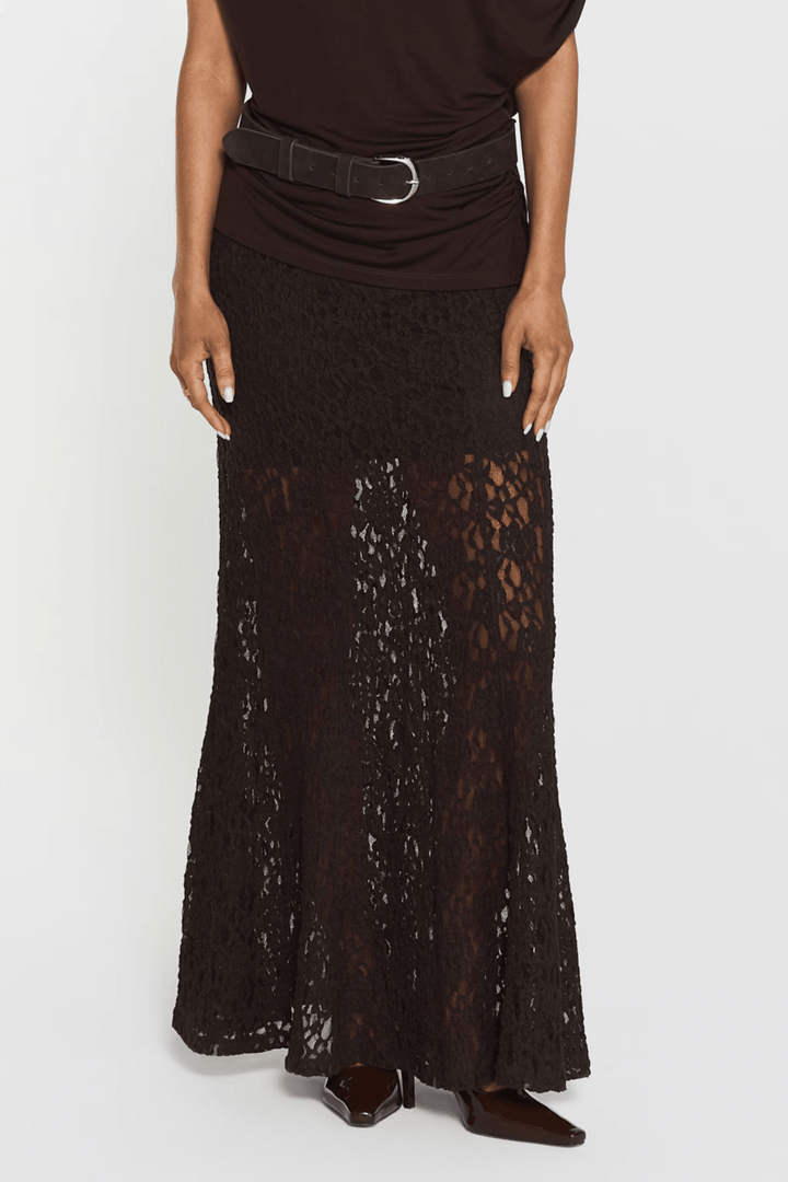 Akasha Lace Skirt Mocha Brown | Skjørt | Smuk