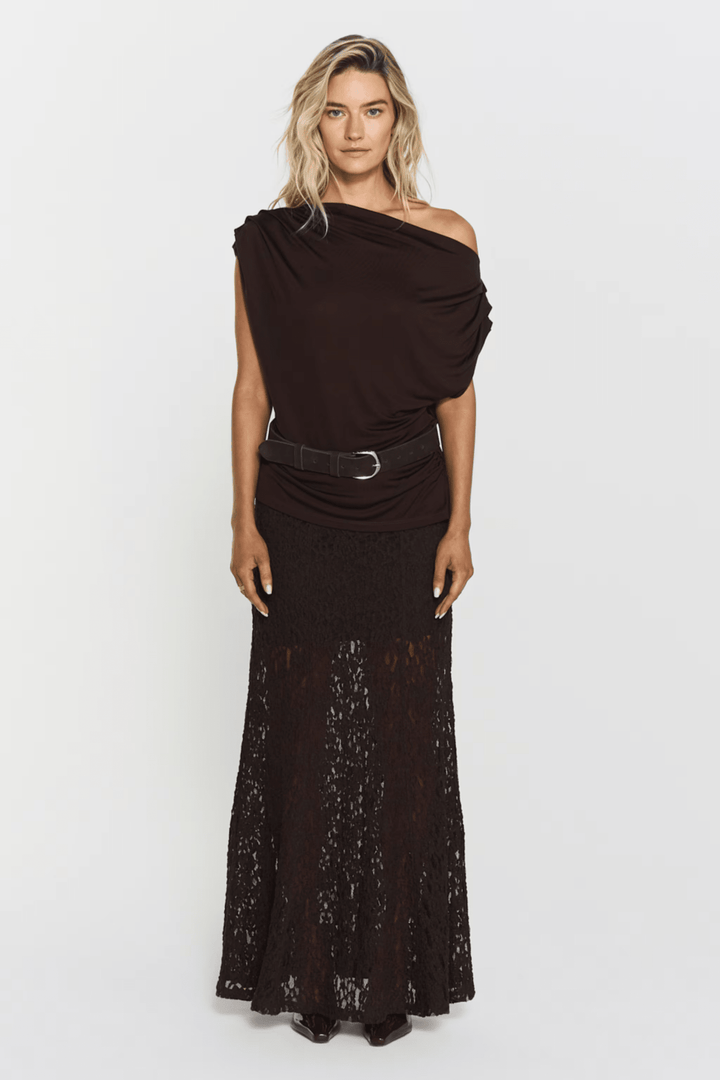 Akasha Lace Skirt Mocha Brown | Skjørt | Smuk