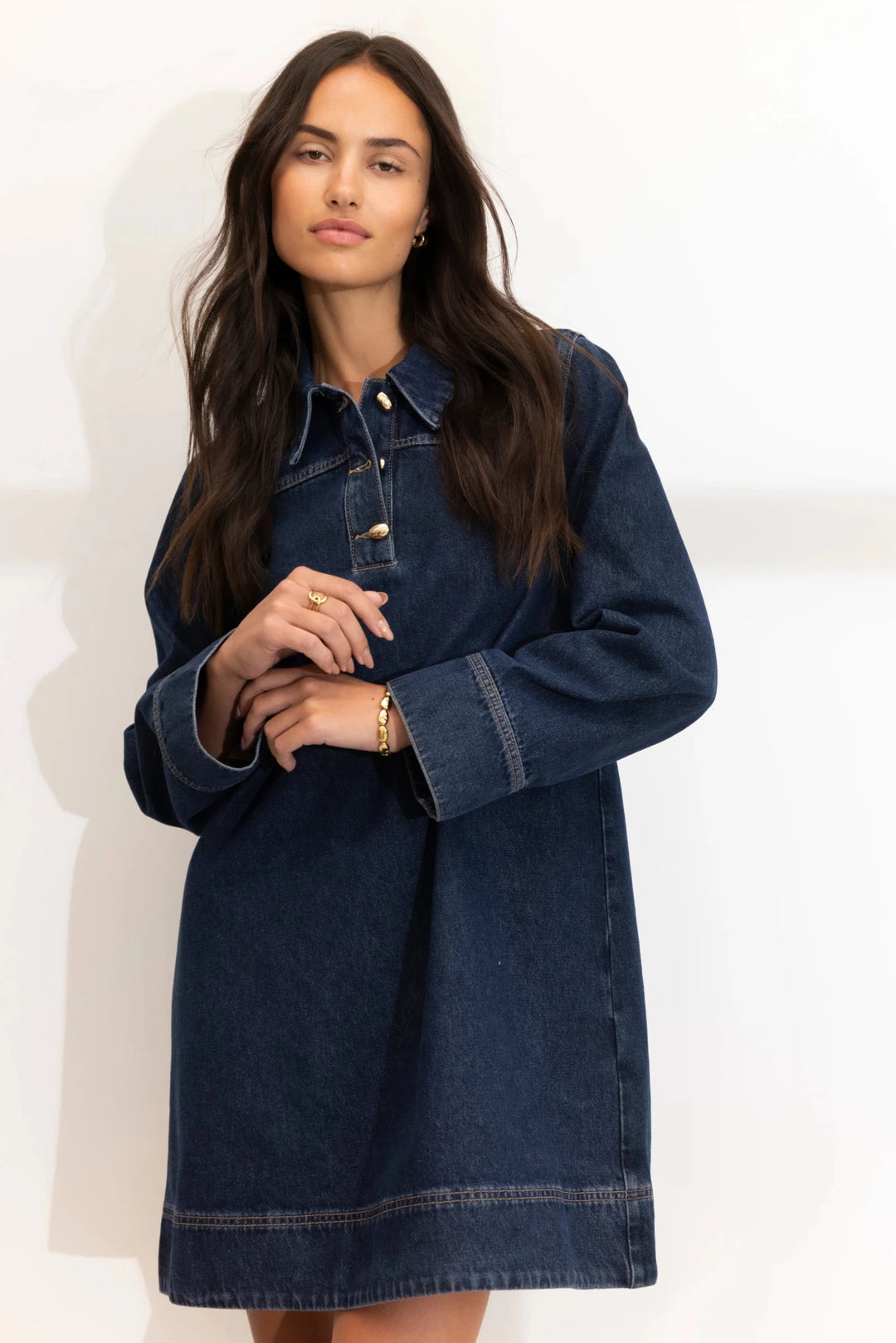 Alba Dress Dark Blue | Kjoler | Smuk