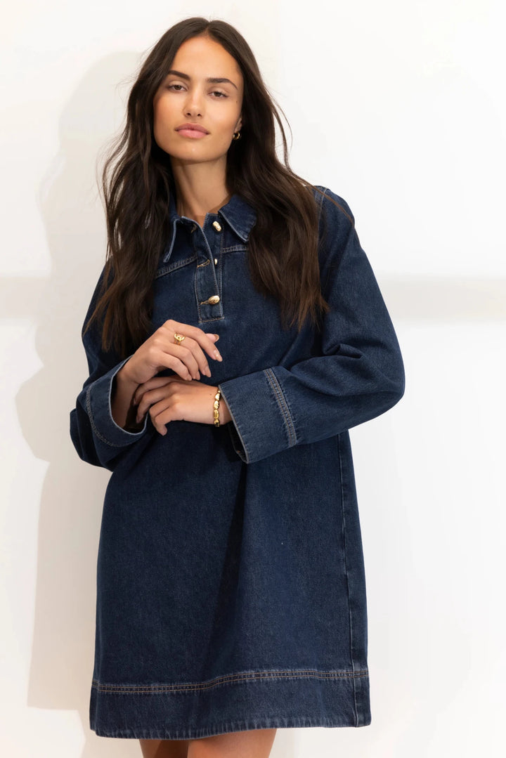 Alba Dress Dark Blue | Kjoler | Smuk