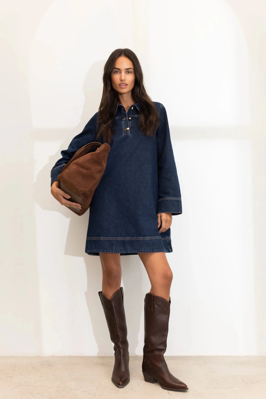 Alba Dress Dark Blue | Kjoler | Smuk