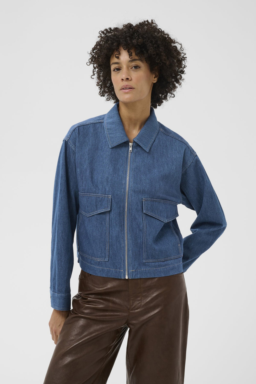 Aleksandra Jacket Medium Blue Denim | Yttertøy | Smuk