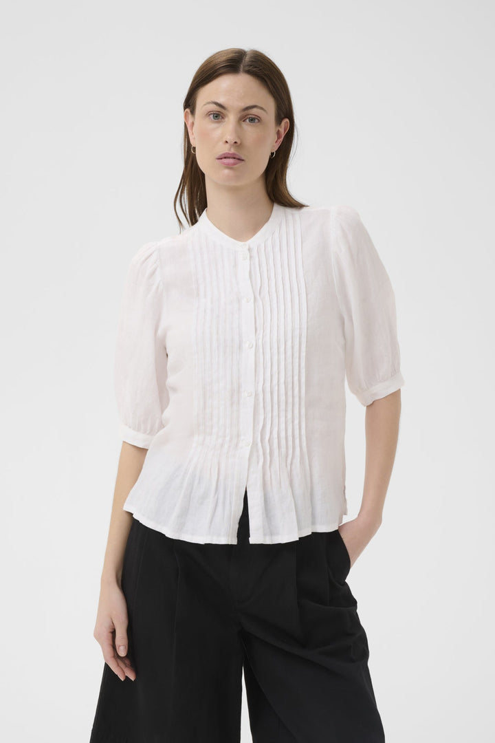 Alesia Shirt Bright White | Skjorter og bluser | Smuk