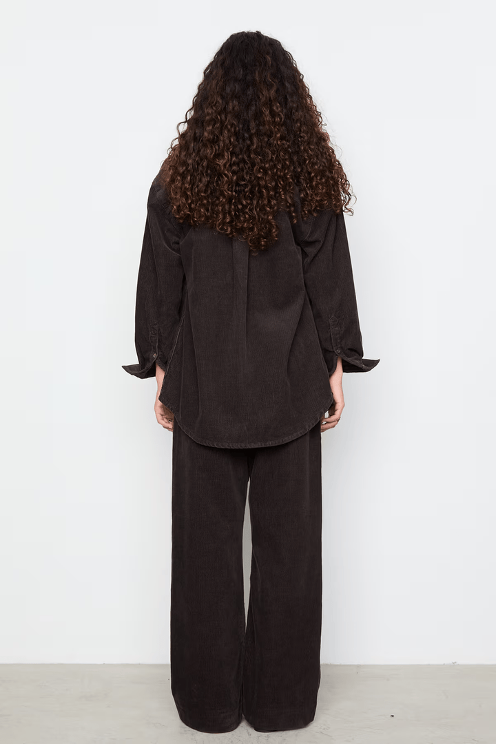 Alex Cord Shirt Dark Brown | Skjorter og bluser | Smuk - Dameklær på nett