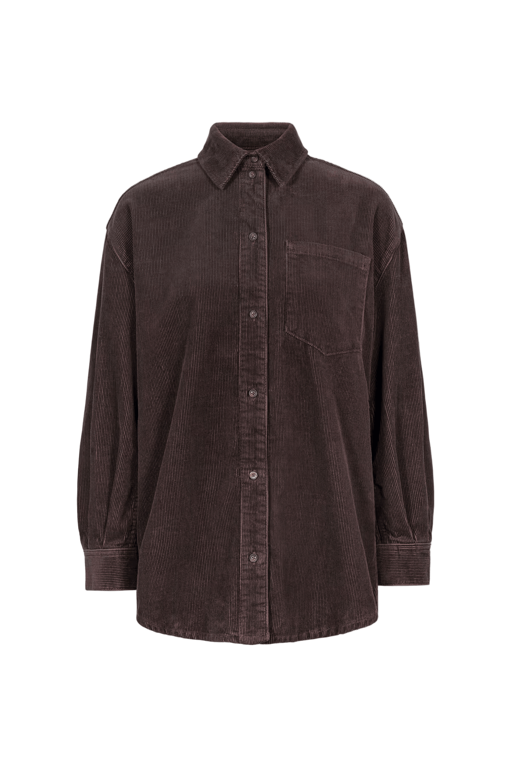 Alex Cord Shirt Dark Brown | Skjorter og bluser | Smuk - Dameklær på nett
