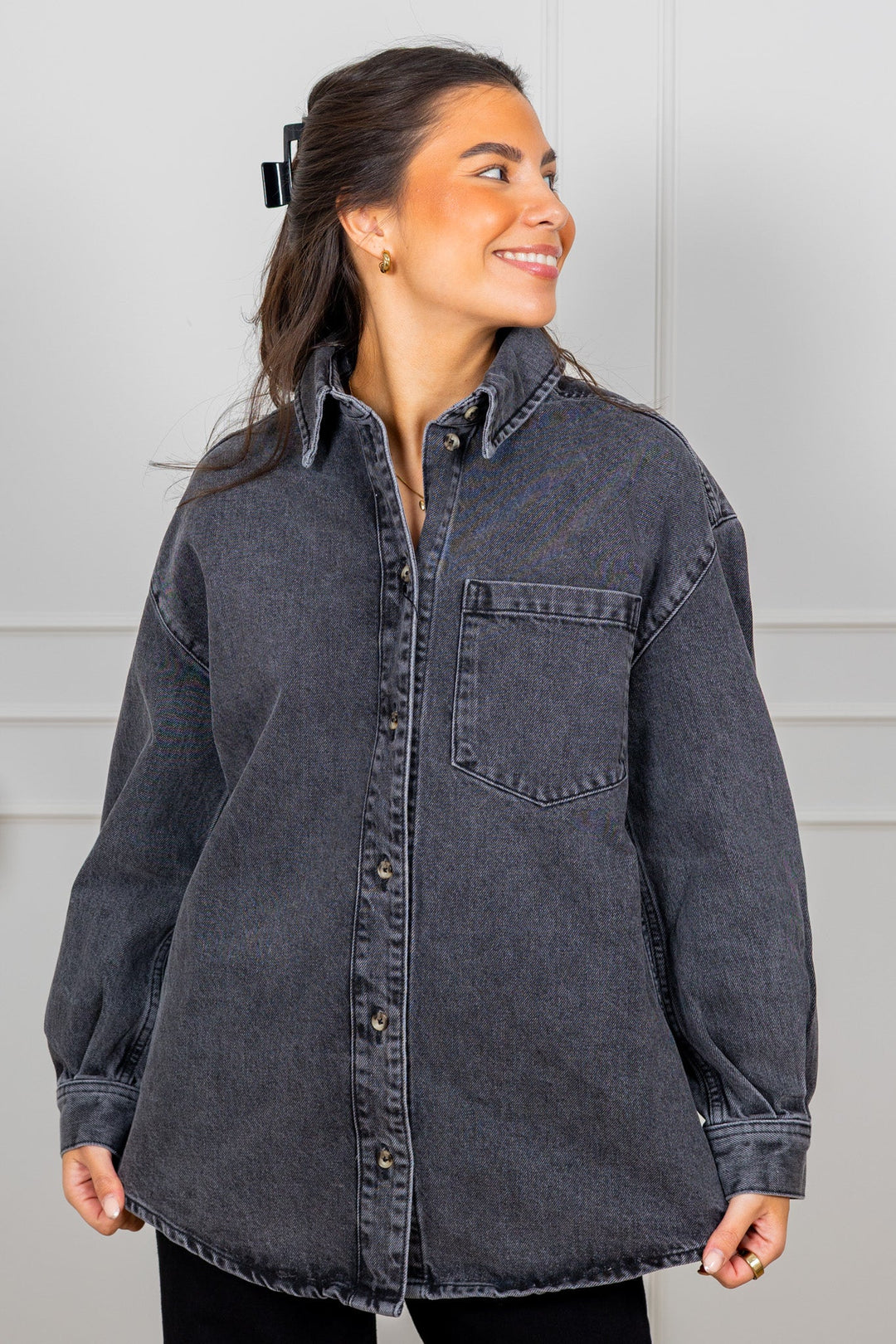 Alex Shirt Grey | Skjorter og bluser | Smuk
