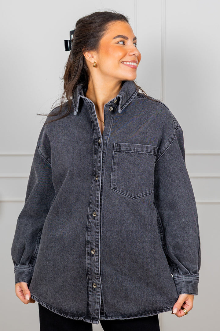 Alex Shirt Grey | Skjorter og bluser | Smuk