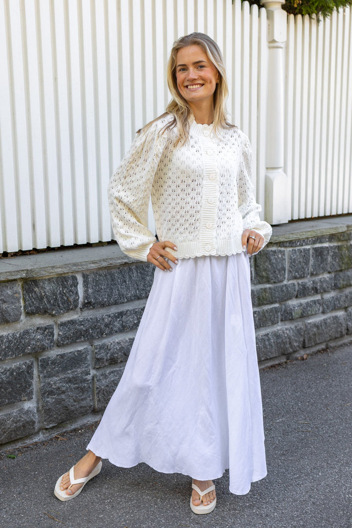 Alexandra Cardigan White | Genser | Smuk