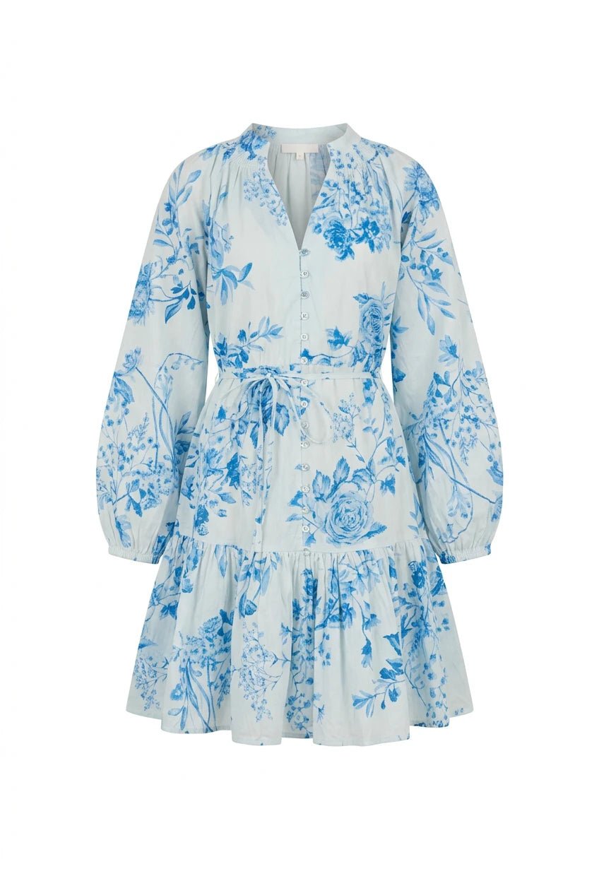 Alia Dress Blue Bloom | Kjoler | Smuk