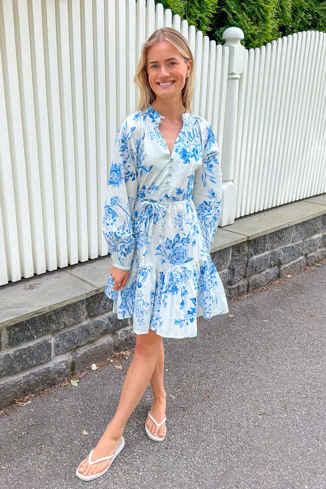 Alia Dress Blue Bloom | Kjoler | Smuk