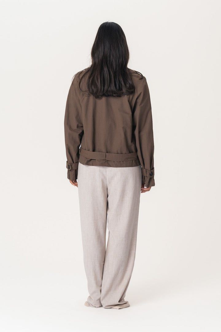 Alma Trenchcoat Dark Brown | Yttertøy | Smuk - Dameklær på nett