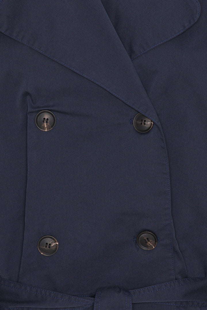Alma Trenchcoat Navy | Yttertøy | Smuk - Dameklær på nett