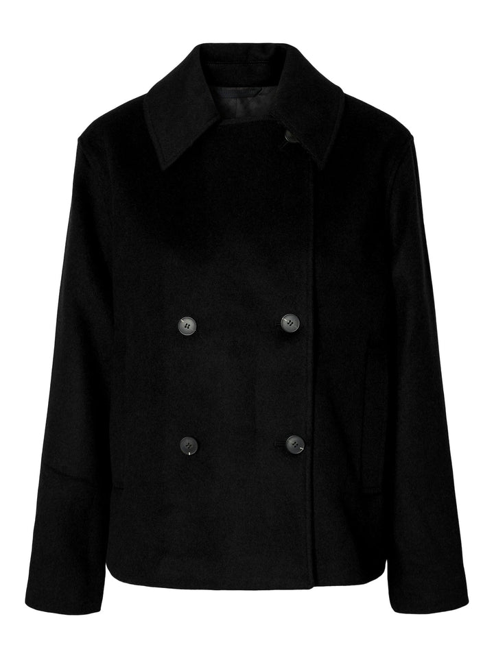 Alma Wool Blend Jacket Black | Yttertøy | Smuk - Dameklær på nett