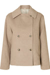 Alma Wool Blend Jacket Sandshell Melange