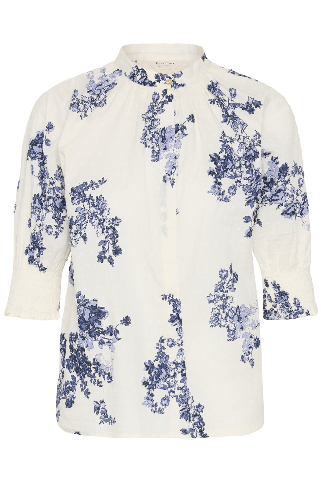 Almeras Shirt Blue Shadow Flower Print | Skjorter og bluser | Smuk