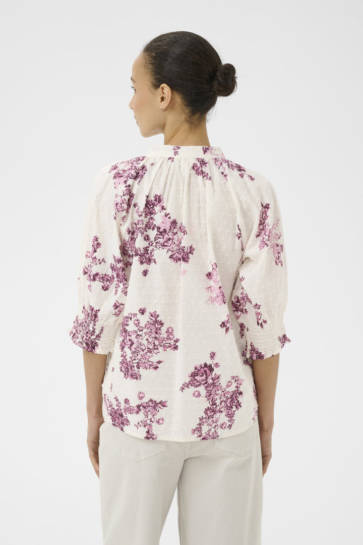 Almeras Shirt Pink Shadow Flower Print | Skjorter og bluser | Smuk